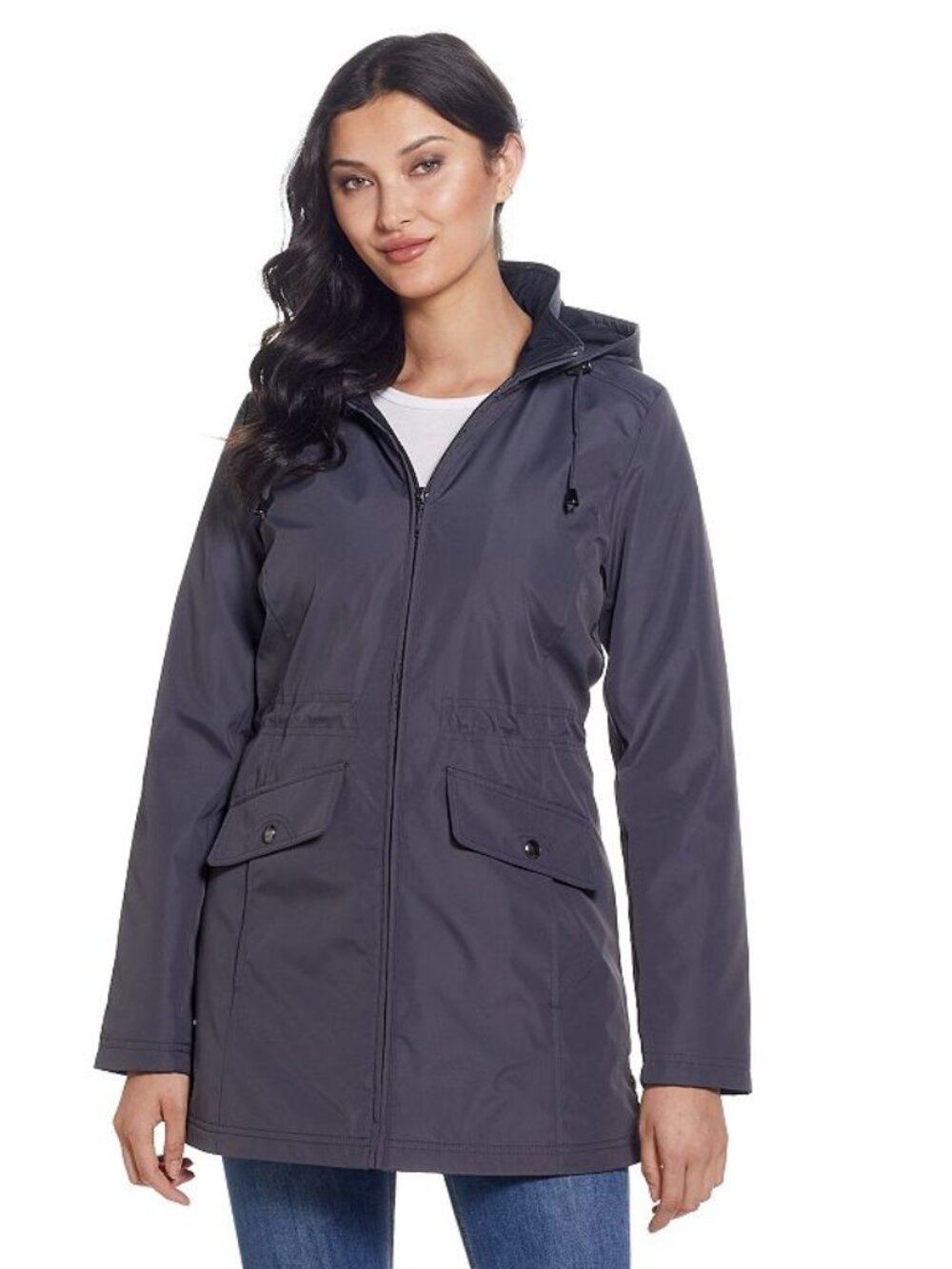 Weatherproof Women's Small Weathercast Hooded Bonded Rain Jacket 50% off Retail